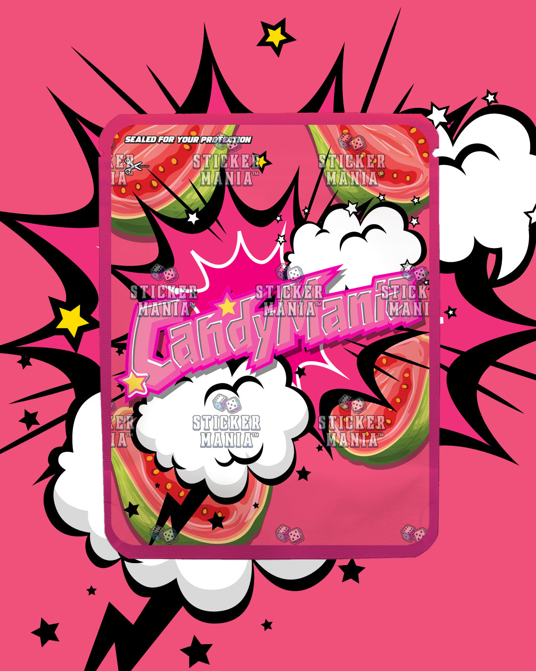 Candy Mania Guava Paradise | Pre-Made Sticker Bag | 3.5g