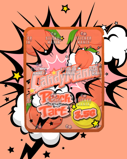 Candy Mania Peach Tart | Pre-Made Sticker Bag | 3.5g