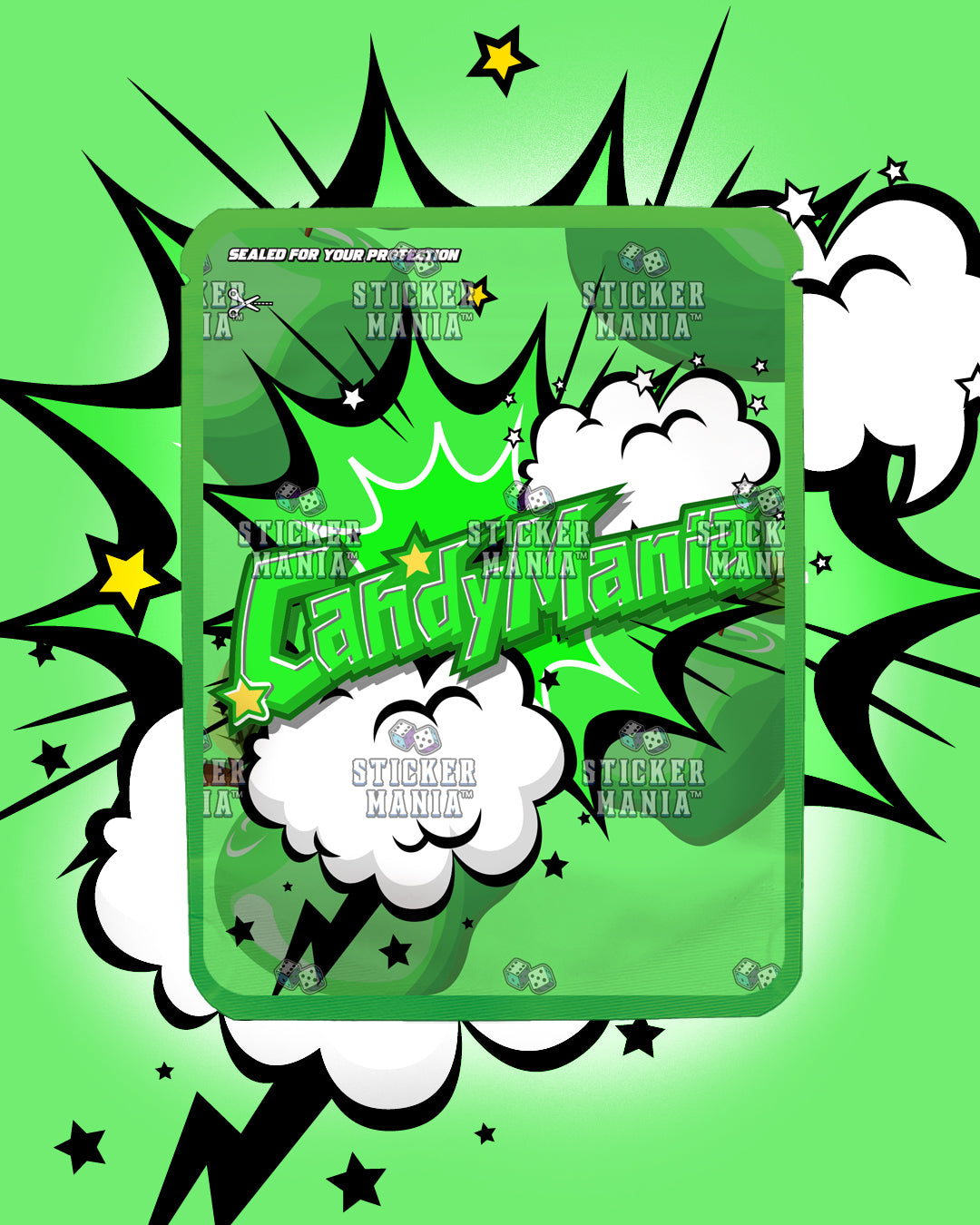 Candy Mania Poison Apple | Pre-Made Sticker Bag | 3.5g