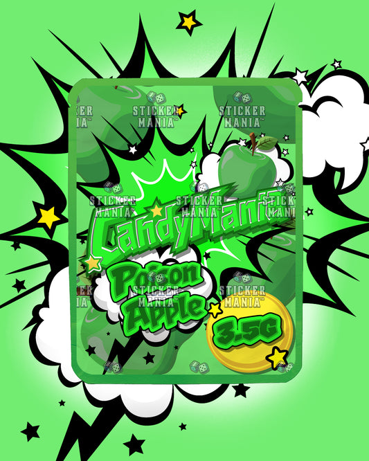 Candy Mania Poison Apple | Pre-Made Sticker Bag | 3.5g