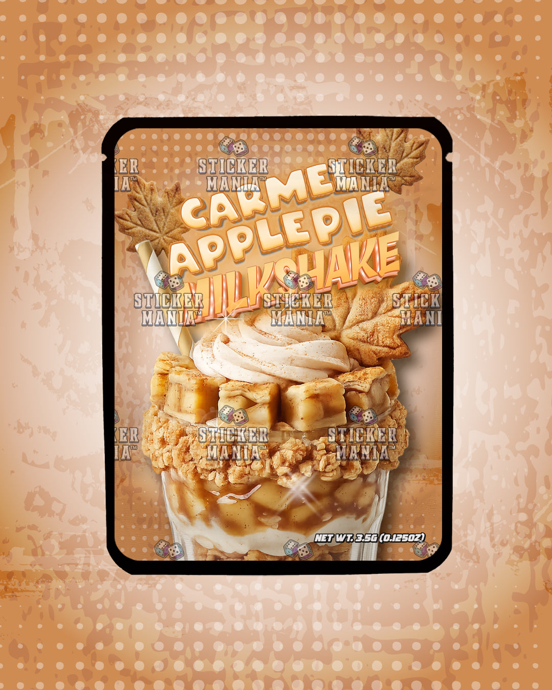 Milkshake Caramel Apple Pie | Pre-Made Sticker Bag | 3.5g