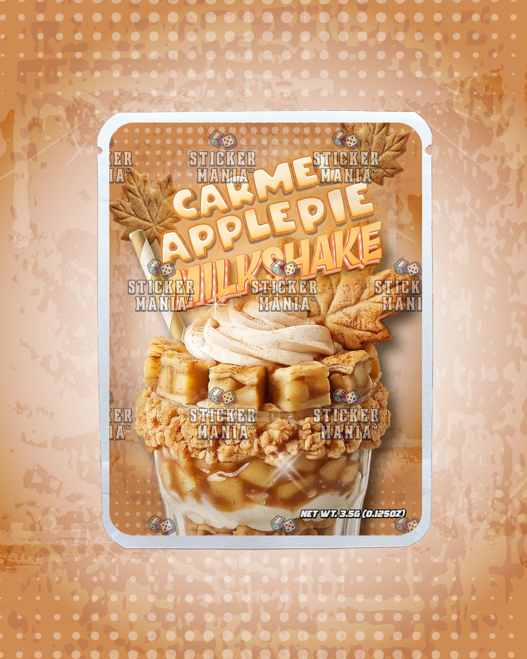 Milkshake Caramel Apple Pie | Pre-Made Sticker Bag | 3.5g