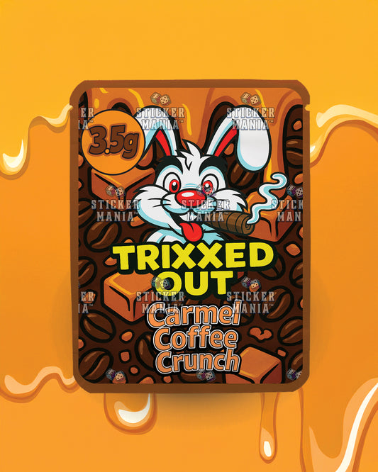 Trixxed Out - Carmel Coffee Crunch | Pre-Made Sticker Bag | 3.5g