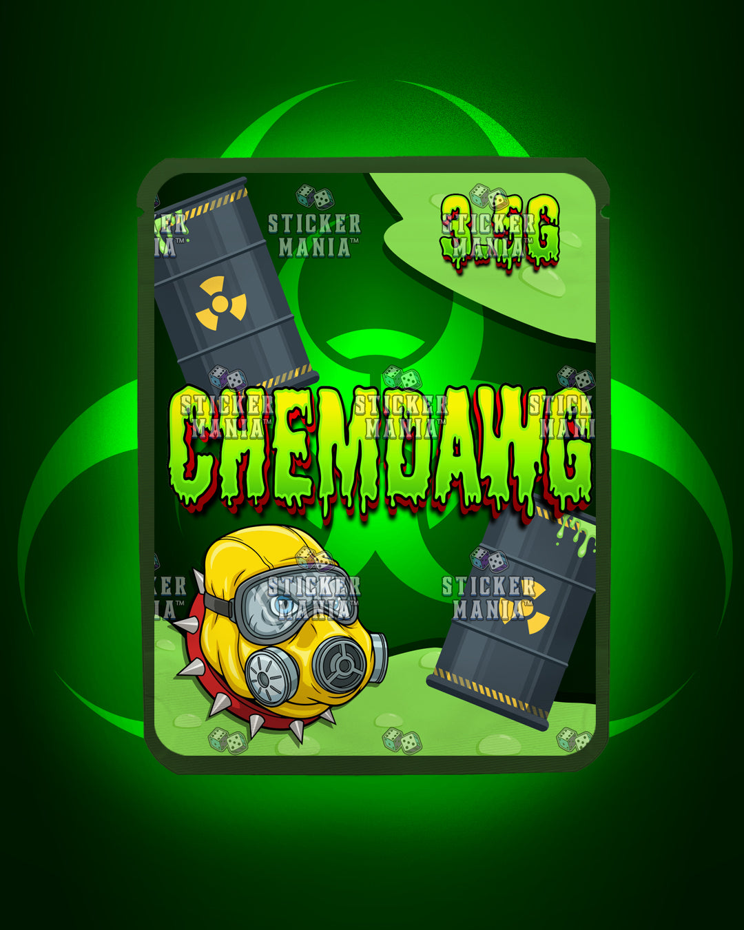 Chemdawg | Pre-Made Sticker Bag | 3.5g