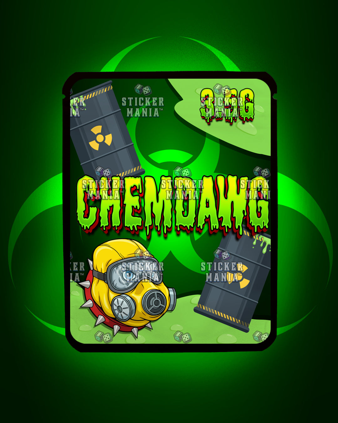 Chemdawg | Pre-Made Sticker Bag | 3.5g