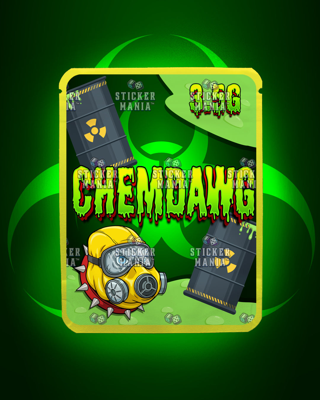 Chemdawg | Pre-Made Sticker Bag | 3.5g