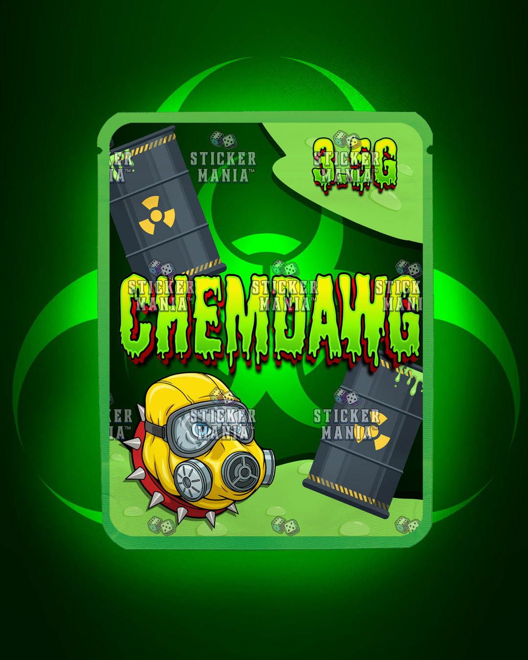Chemdawg | Pre-Made Sticker Bag | 3.5g