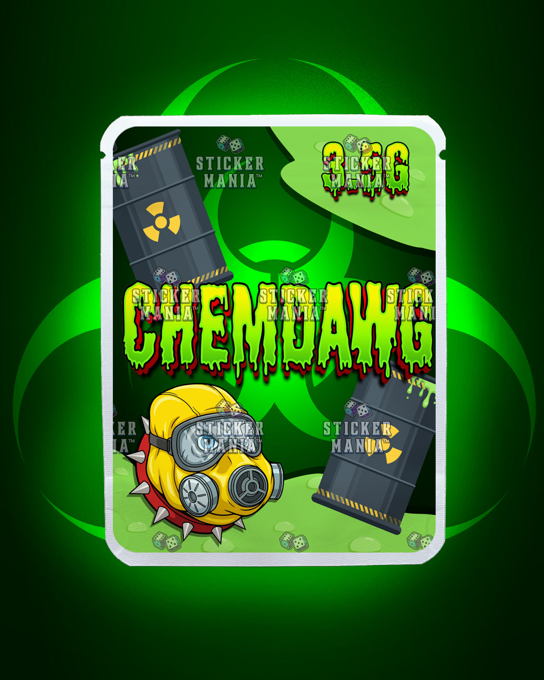 Chemdawg | Pre-Made Sticker Bag | 3.5g