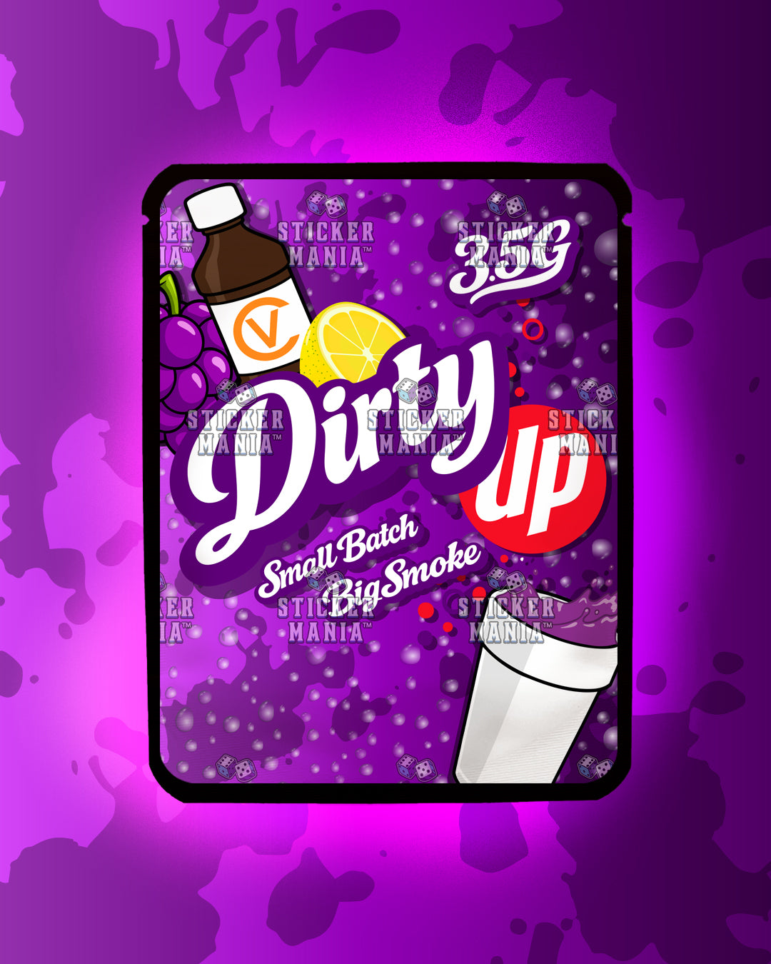 Dirty Up | Pre-Made Sticker Bag | 3.5g
