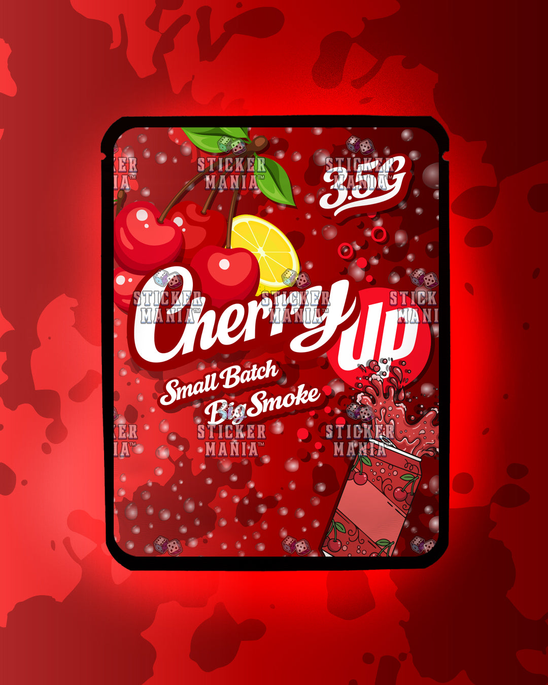Cherry Up | Pre-Made Sticker Bag | 3.5g
