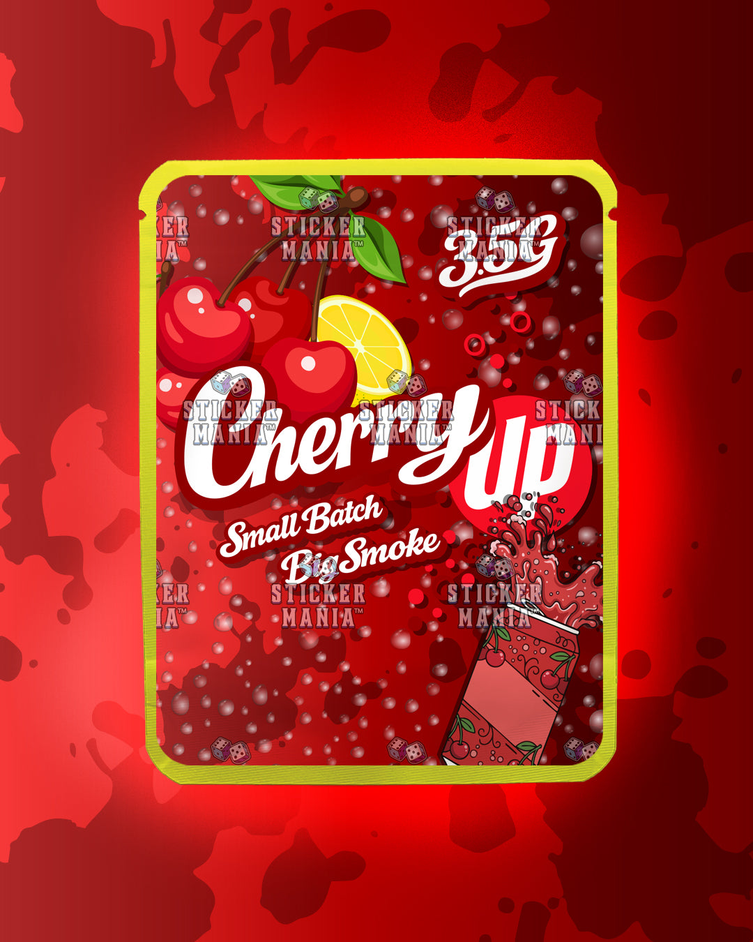 Cherry Up | Pre-Made Sticker Bag | 3.5g