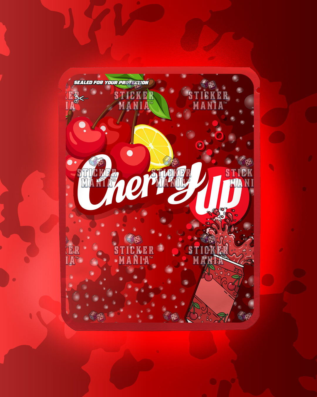 Cherry Up | Pre-Made Sticker Bag | 3.5g