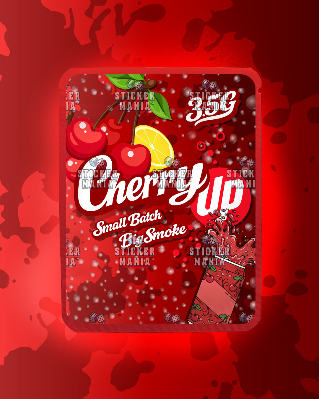 Cherry Up | Pre-Made Sticker Bag | 3.5g