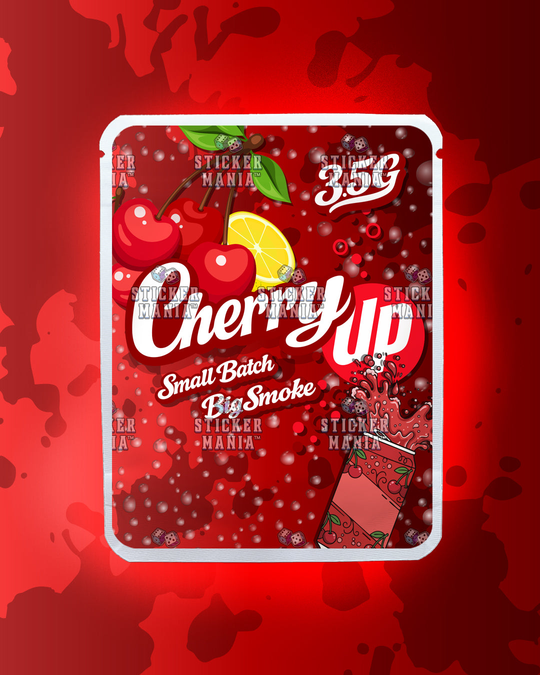 Cherry Up | Pre-Made Sticker Bag | 3.5g