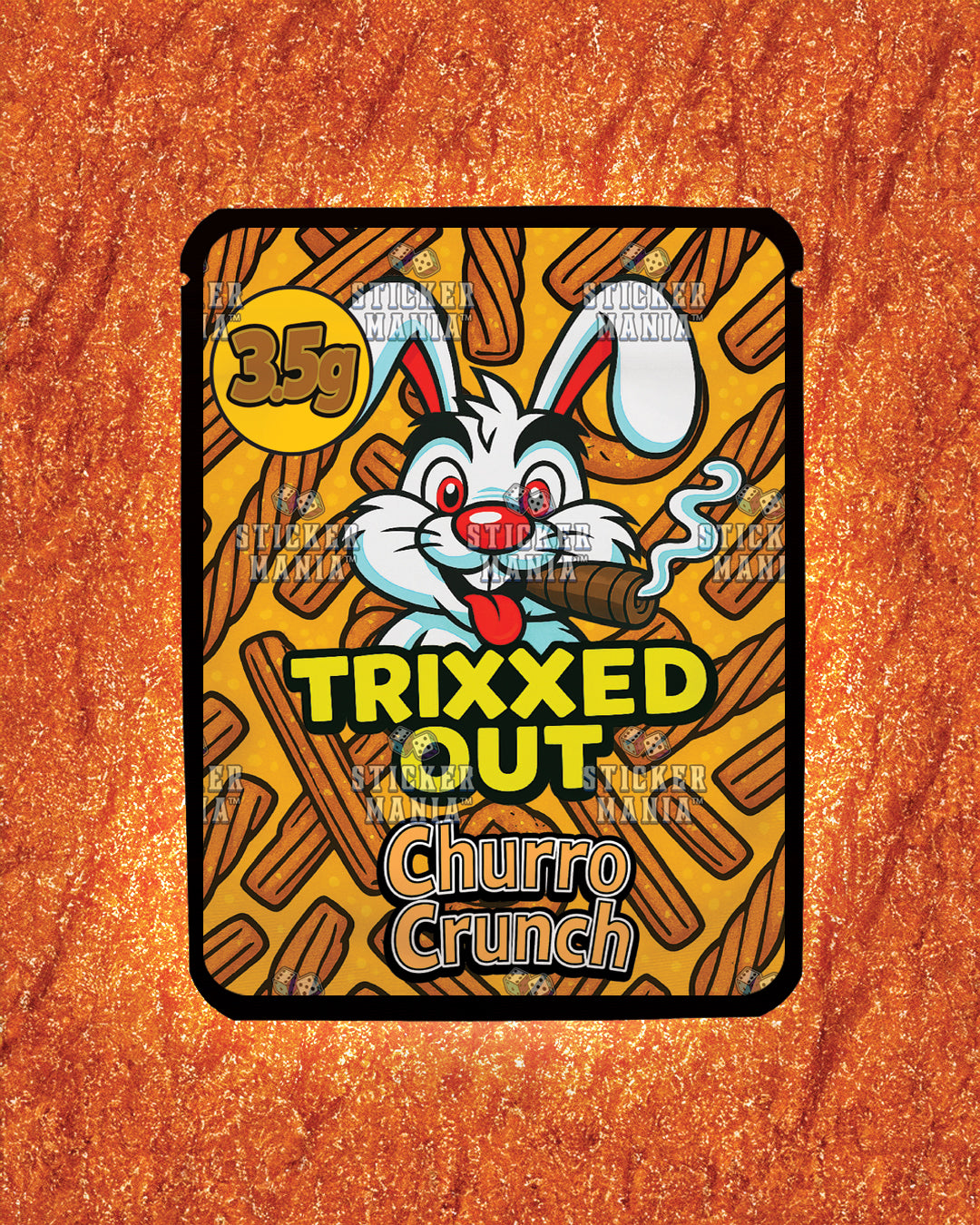 Trixxed Out - Churro Crunch | Pre-Made Sticker Bag | 3.5g