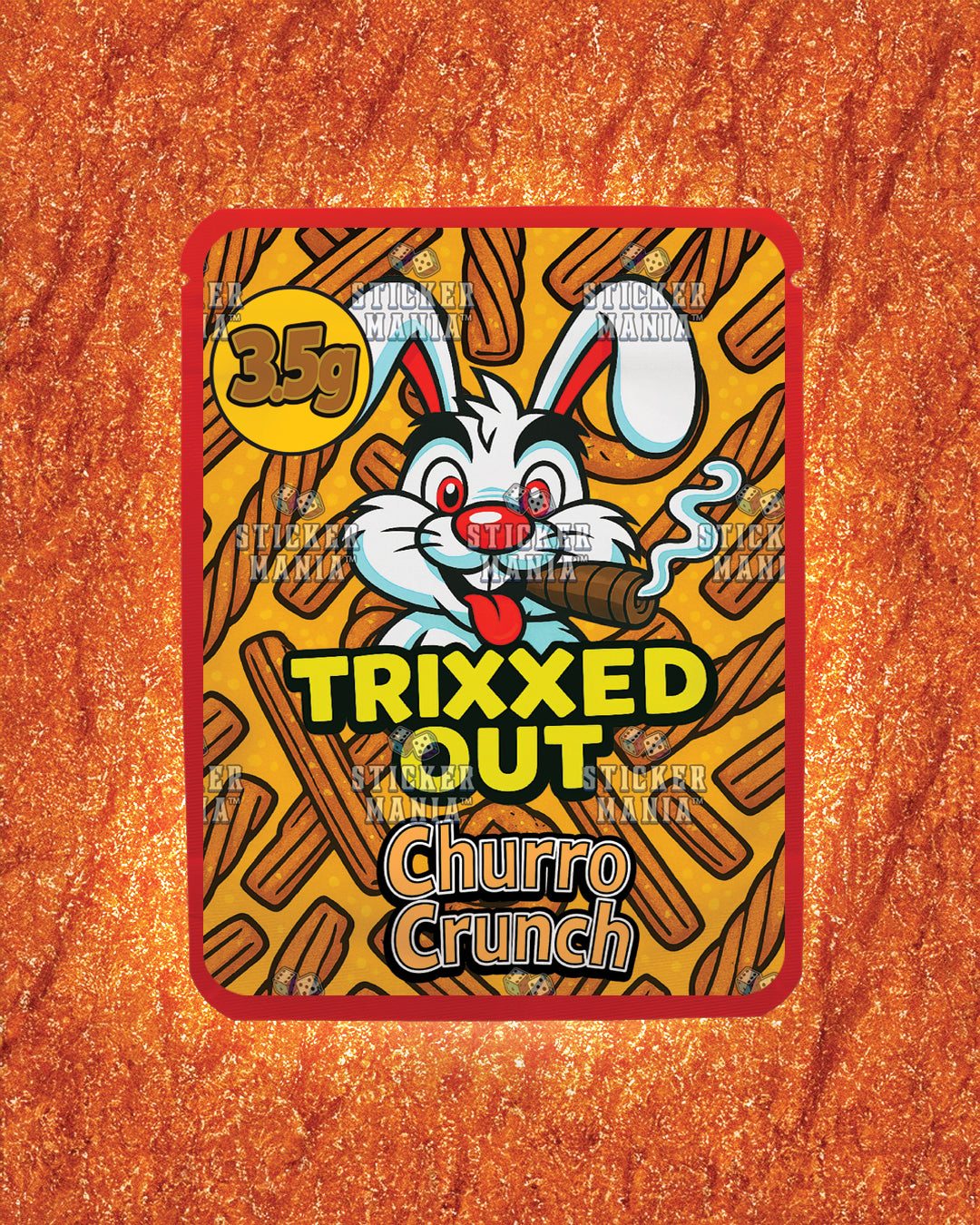 Trixxed Out - Churro Crunch | Pre-Made Sticker Bag | 3.5g