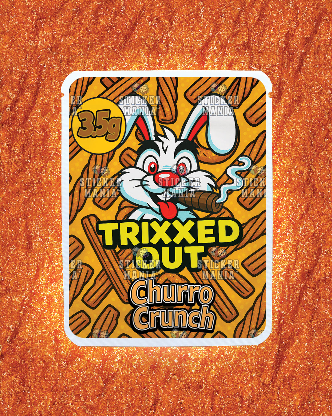 Trixxed Out - Churro Crunch | Pre-Made Sticker Bag | 3.5g