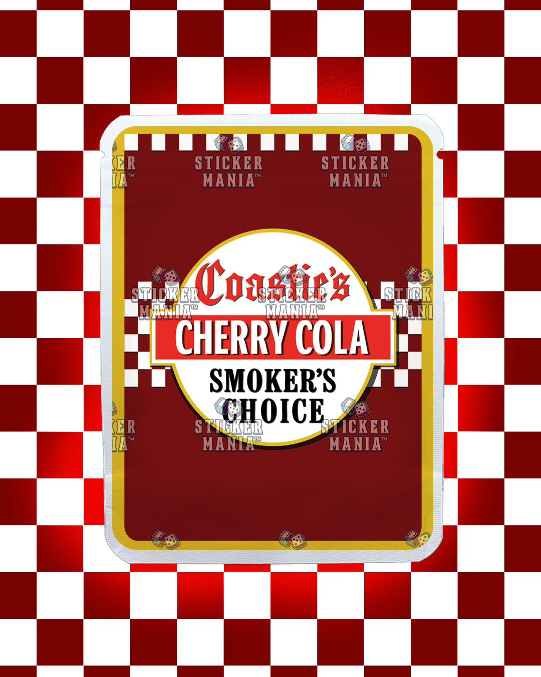 Coasties Cherry Cola | Pre-Made Sticker Bag | 3.5g