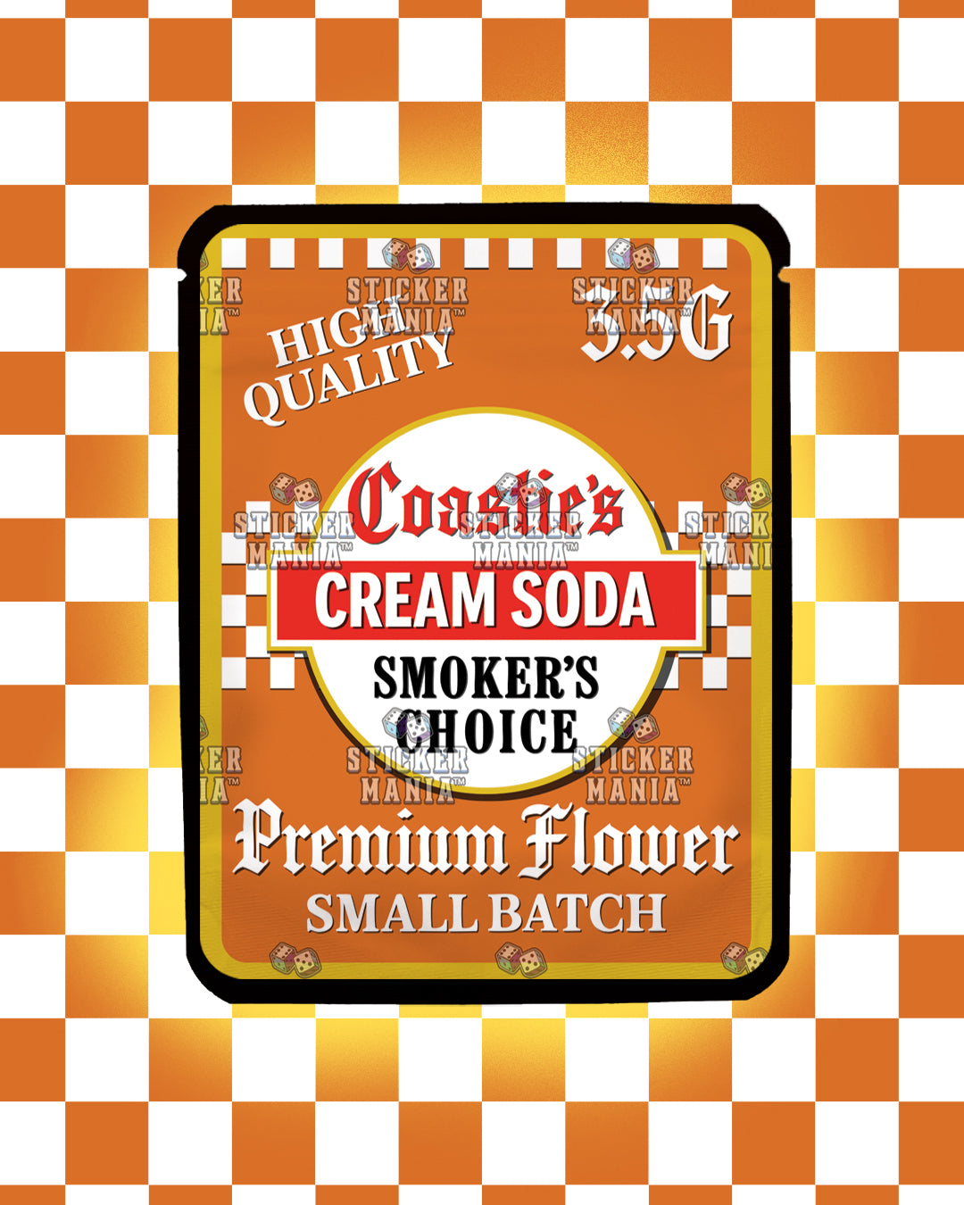 Coasties Cream Soda | Pre-Made Sticker Bag | 3.5g