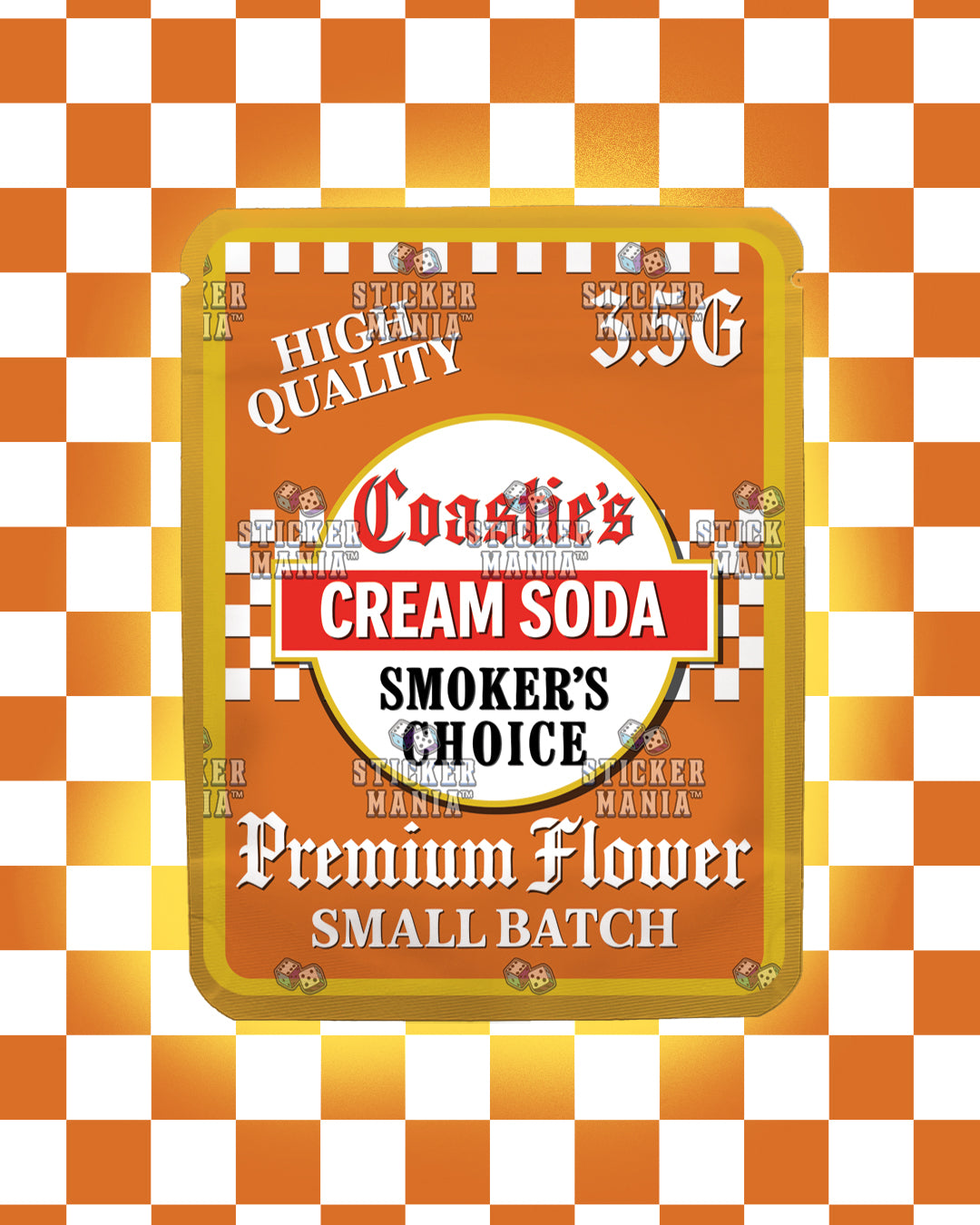 Coasties Cream Soda | Pre-Made Sticker Bag | 3.5g