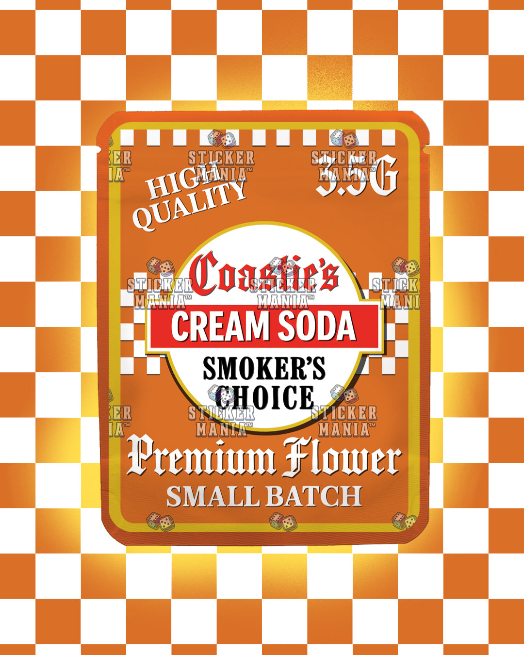 Coasties Cream Soda | Pre-Made Sticker Bag | 3.5g