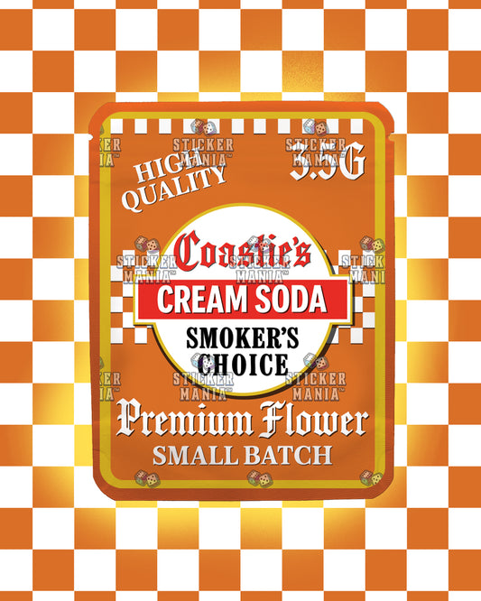 Coasties Cream Soda | Pre-Made Sticker Bag | 3.5g