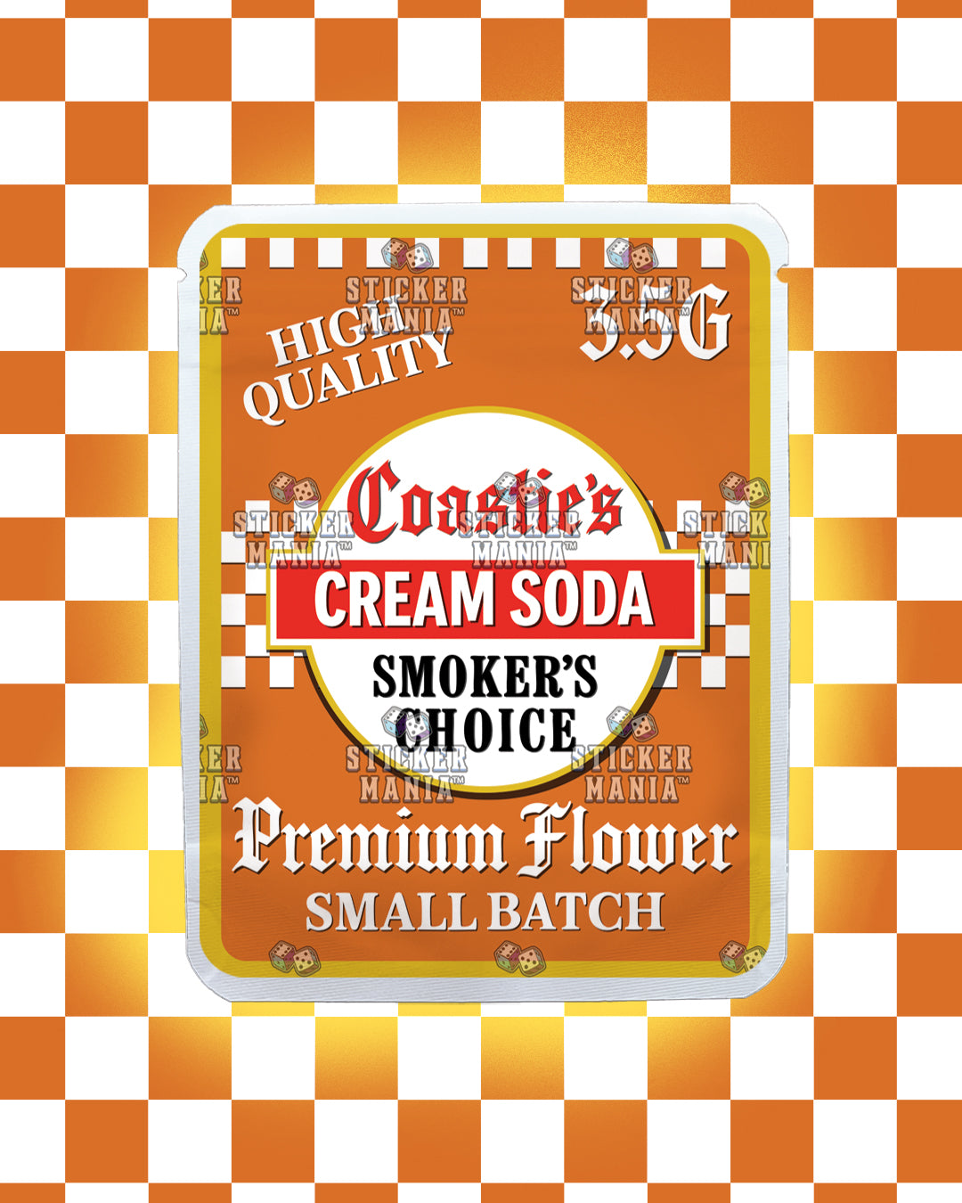 Coasties Cream Soda | Pre-Made Sticker Bag | 3.5g