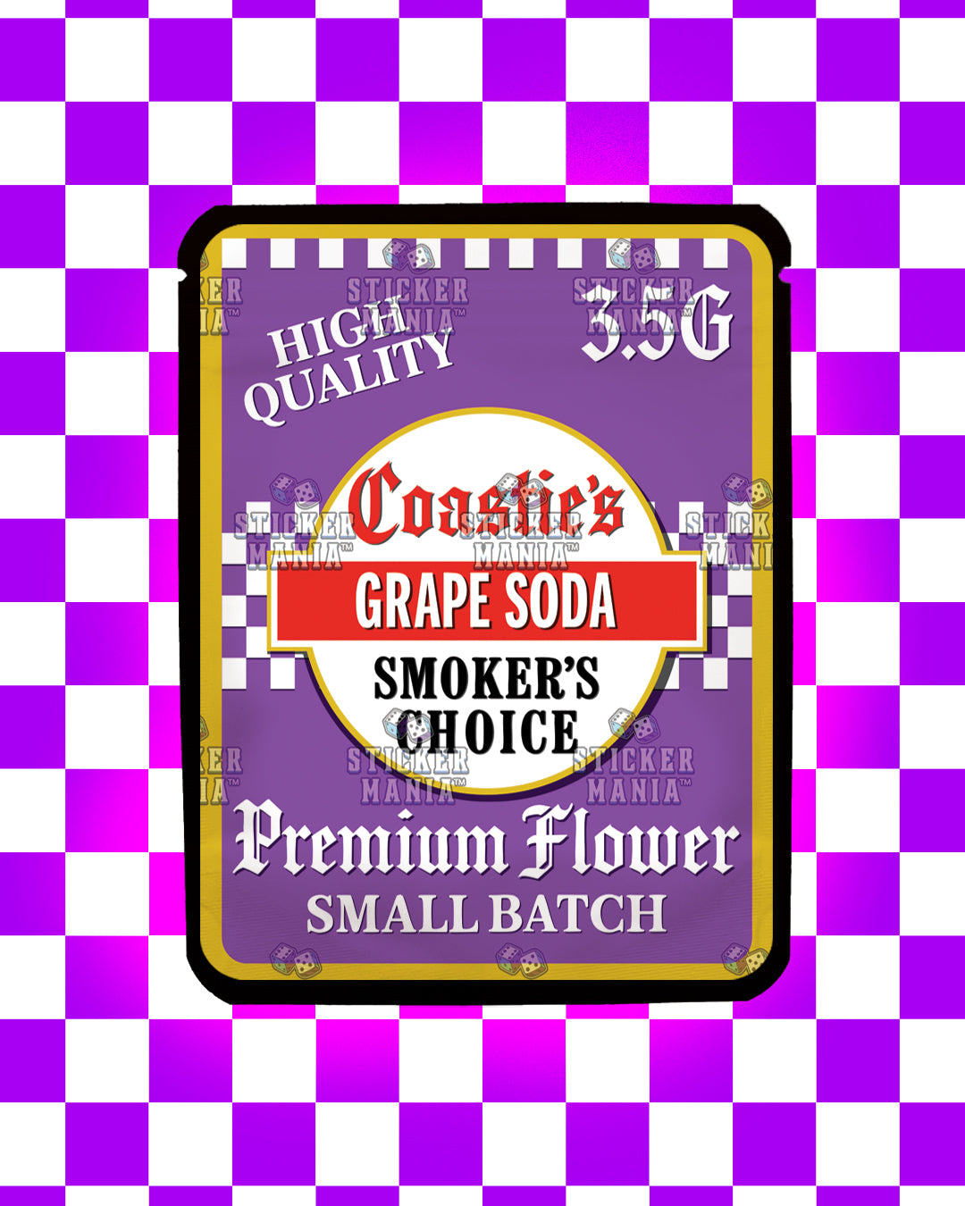 Coasties Grape Soda | Pre-Made Sticker Bag | 3.5g