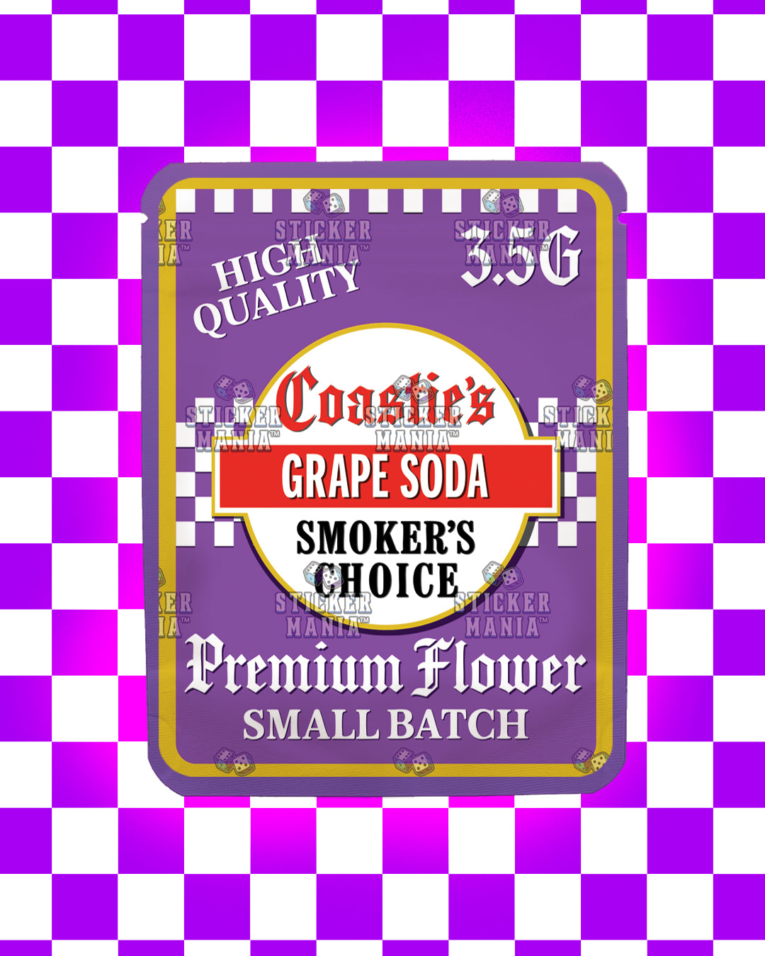 Coasties Grape Soda | Pre-Made Sticker Bag | 3.5g
