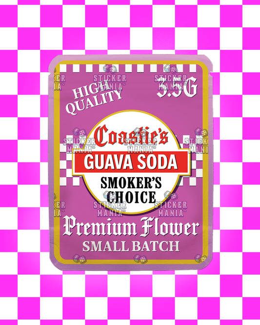Coasties Guava Soda | Pre-Made Sticker Bag | 3.5g