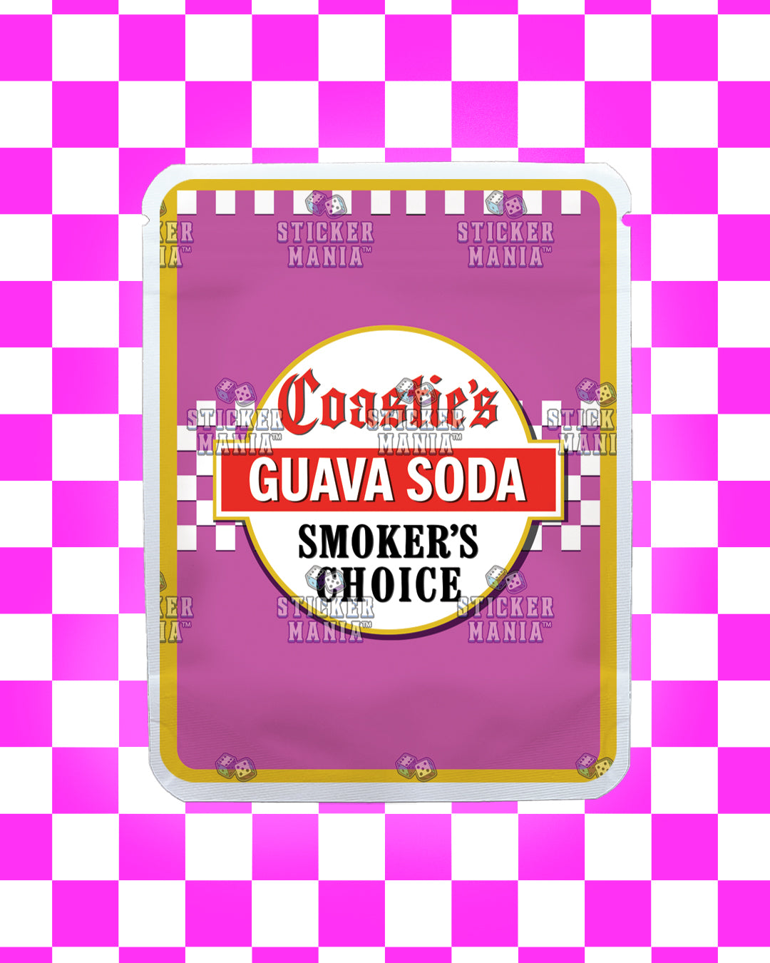 Coasties Guava Soda | Pre-Made Sticker Bag | 3.5g