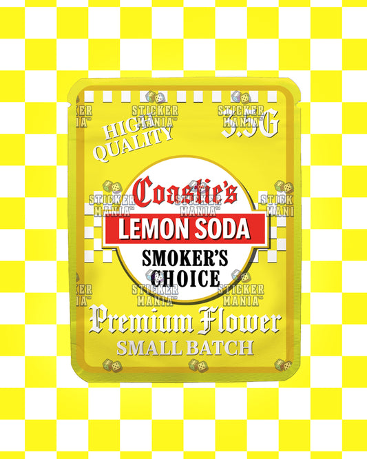 Coasties Lemon Soda | Pre-Made Sticker Bag | 3.5g