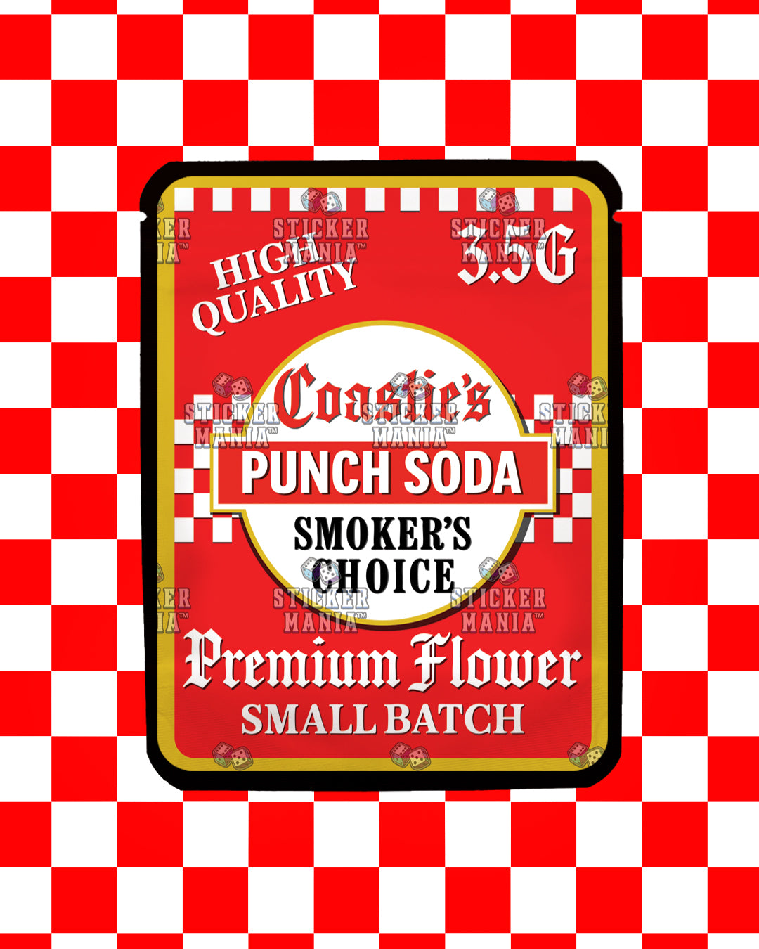 Coasties Punch Soda | Pre-Made Sticker Bag | 3.5g