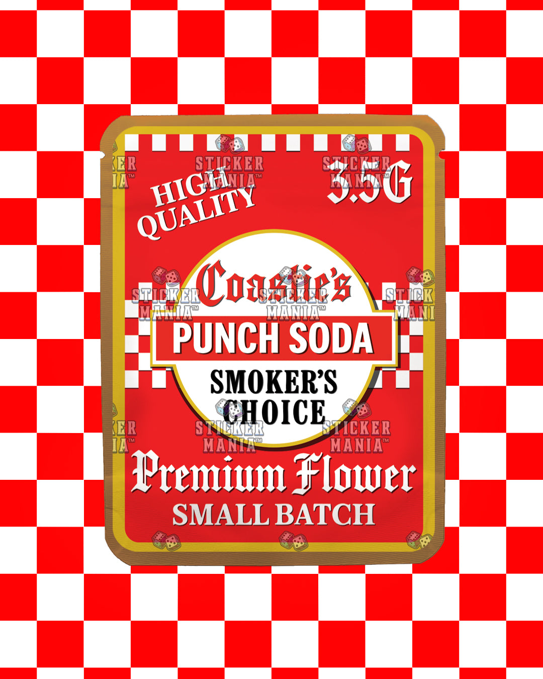 Coasties Punch Soda | Pre-Made Sticker Bag | 3.5g