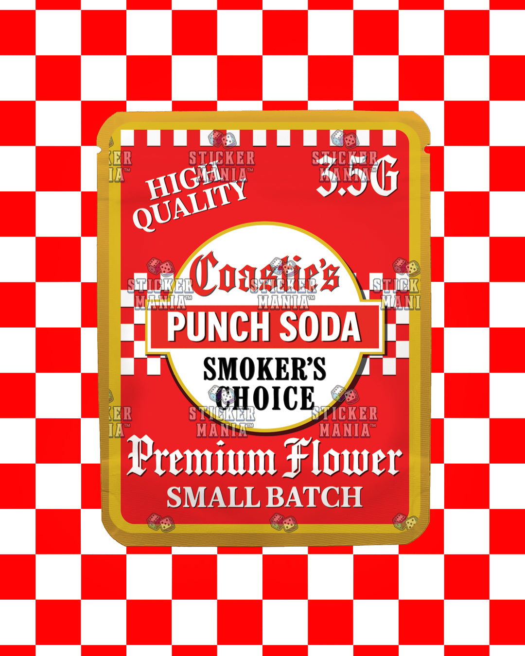 Coasties Punch Soda | Pre-Made Sticker Bag | 3.5g