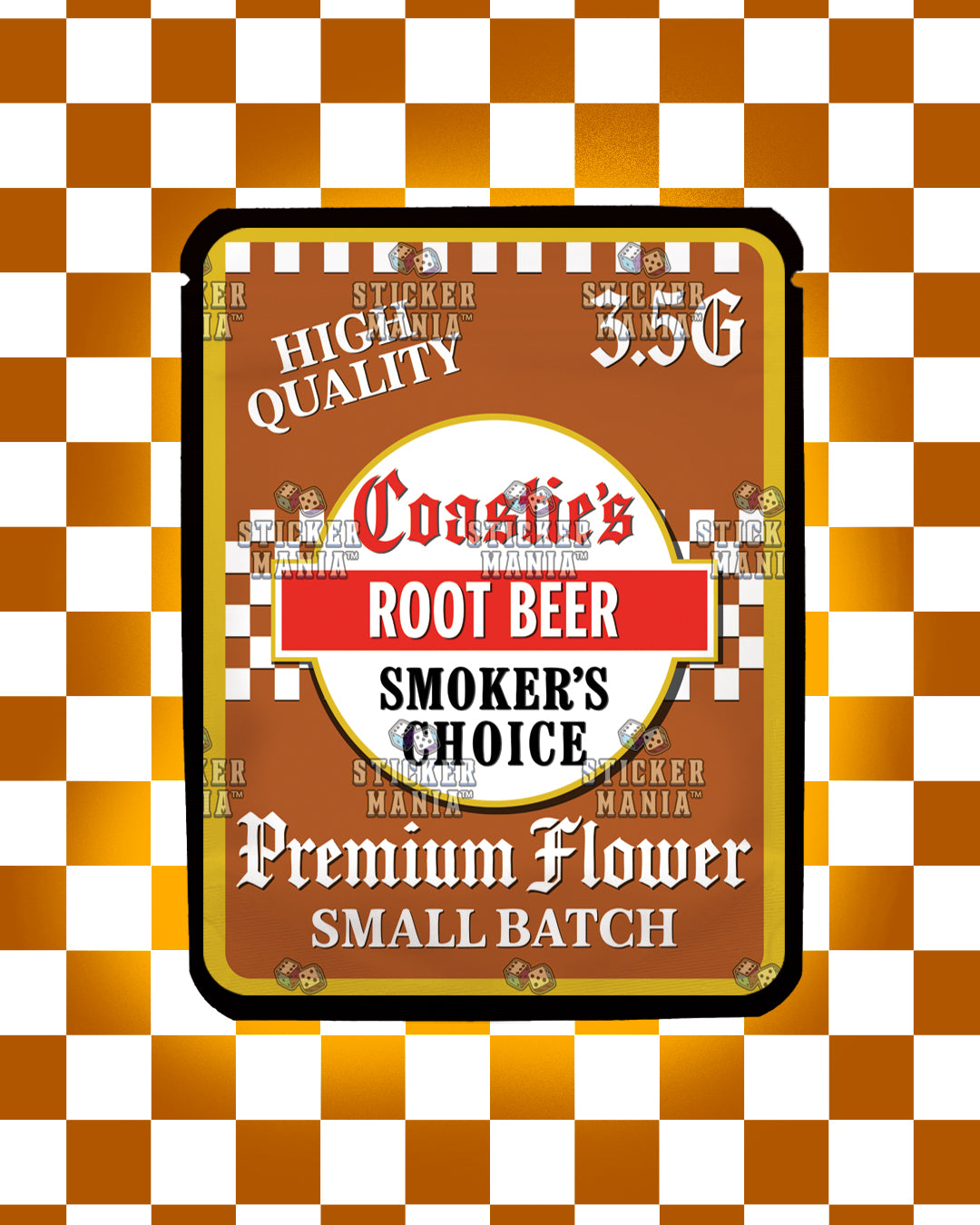 Coasties Root Beer | Pre-Made Sticker Bag | 3.5g