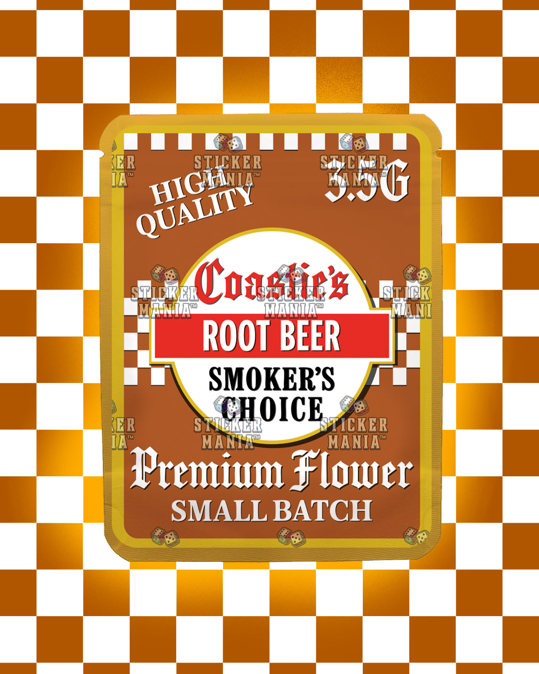 Coasties Root Beer | Pre-Made Sticker Bag | 3.5g