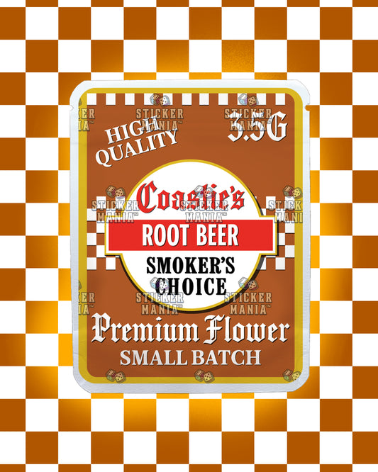 Coasties Root Beer | Pre-Made Sticker Bag | 3.5g