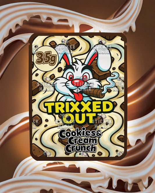 Trixxed Out - Cookies & Cream Crunch | Pre-Made Sticker Bag | 3.5g