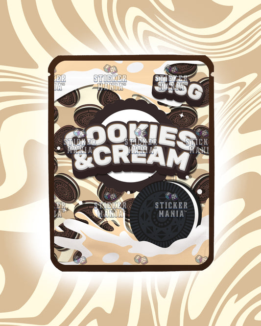 Cookies & Cream | Pre-Made Sticker Bag | 3.5g