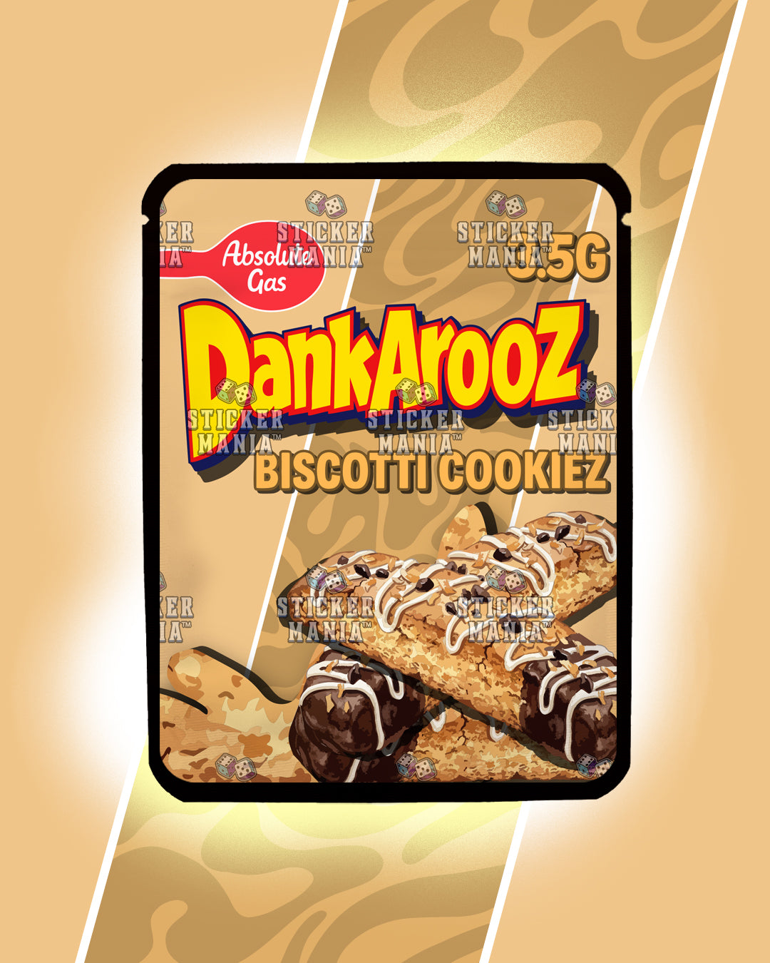 Dankarooz 2.0 Biscotti Cookiez | Pre-Made Sticker Bag | 3.5g