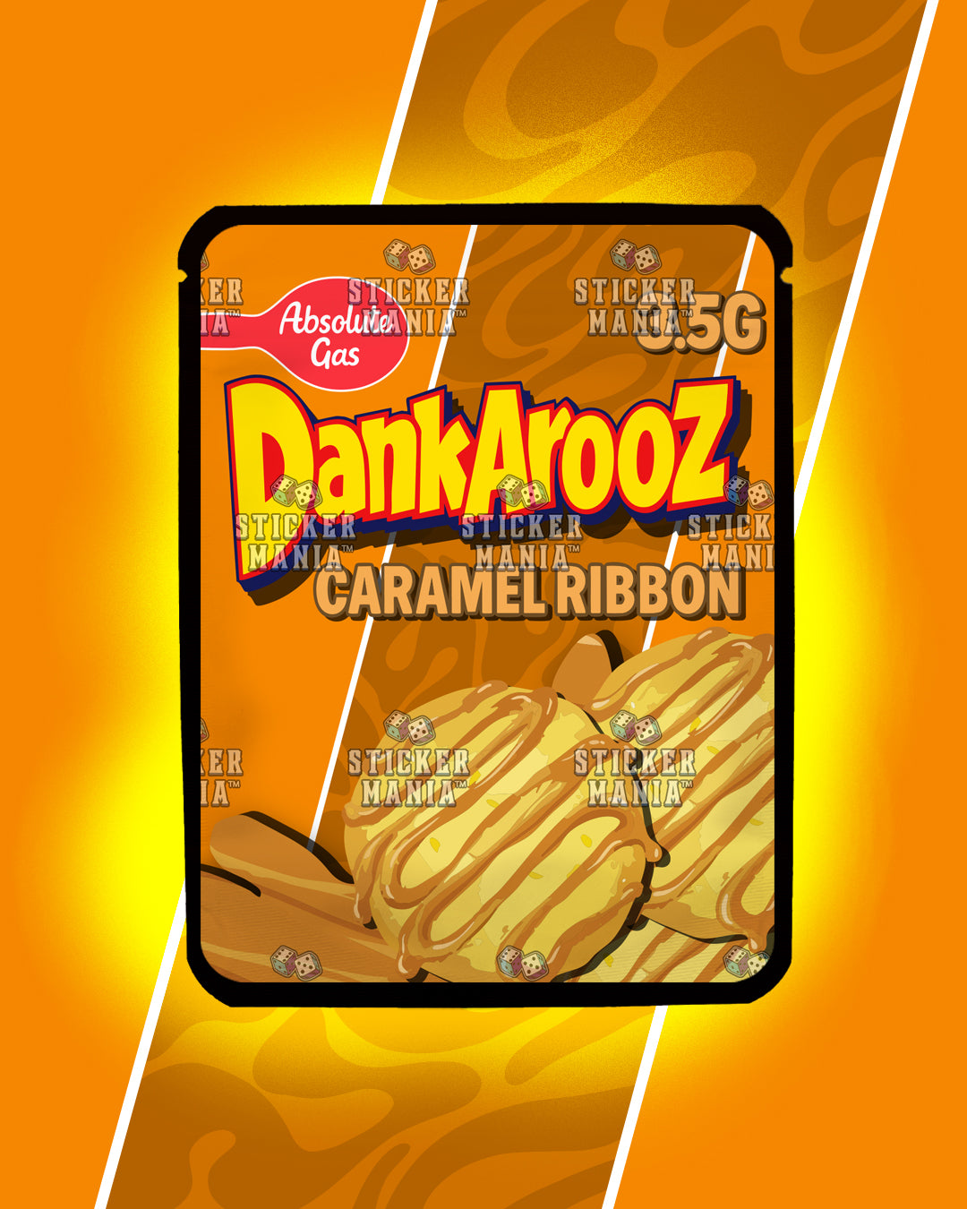 Dankarooz 2.0 Caramel Ribbon | Pre-Made Sticker Bag | 3.5g