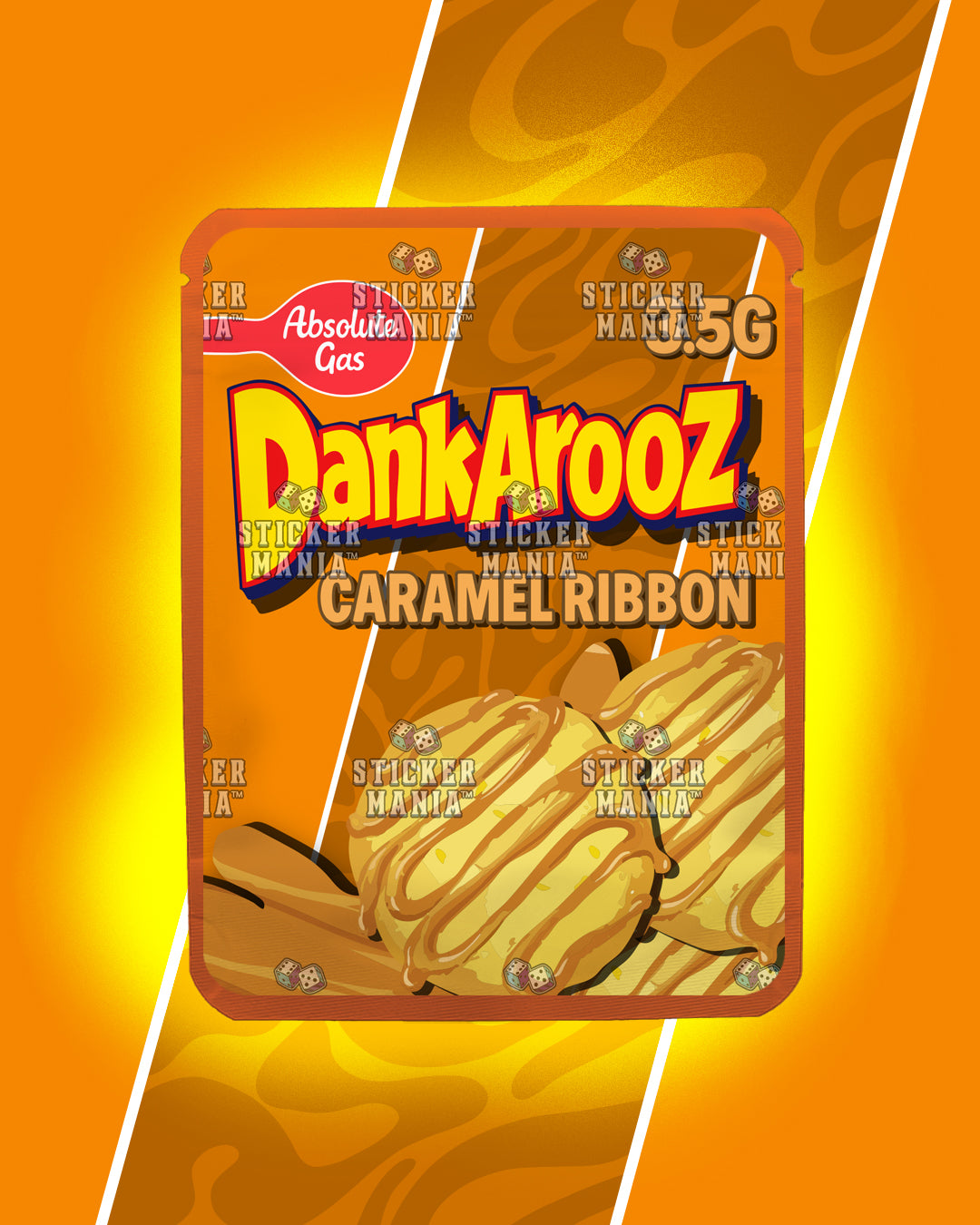 Dankarooz 2.0 Caramel Ribbon | Pre-Made Sticker Bag | 3.5g