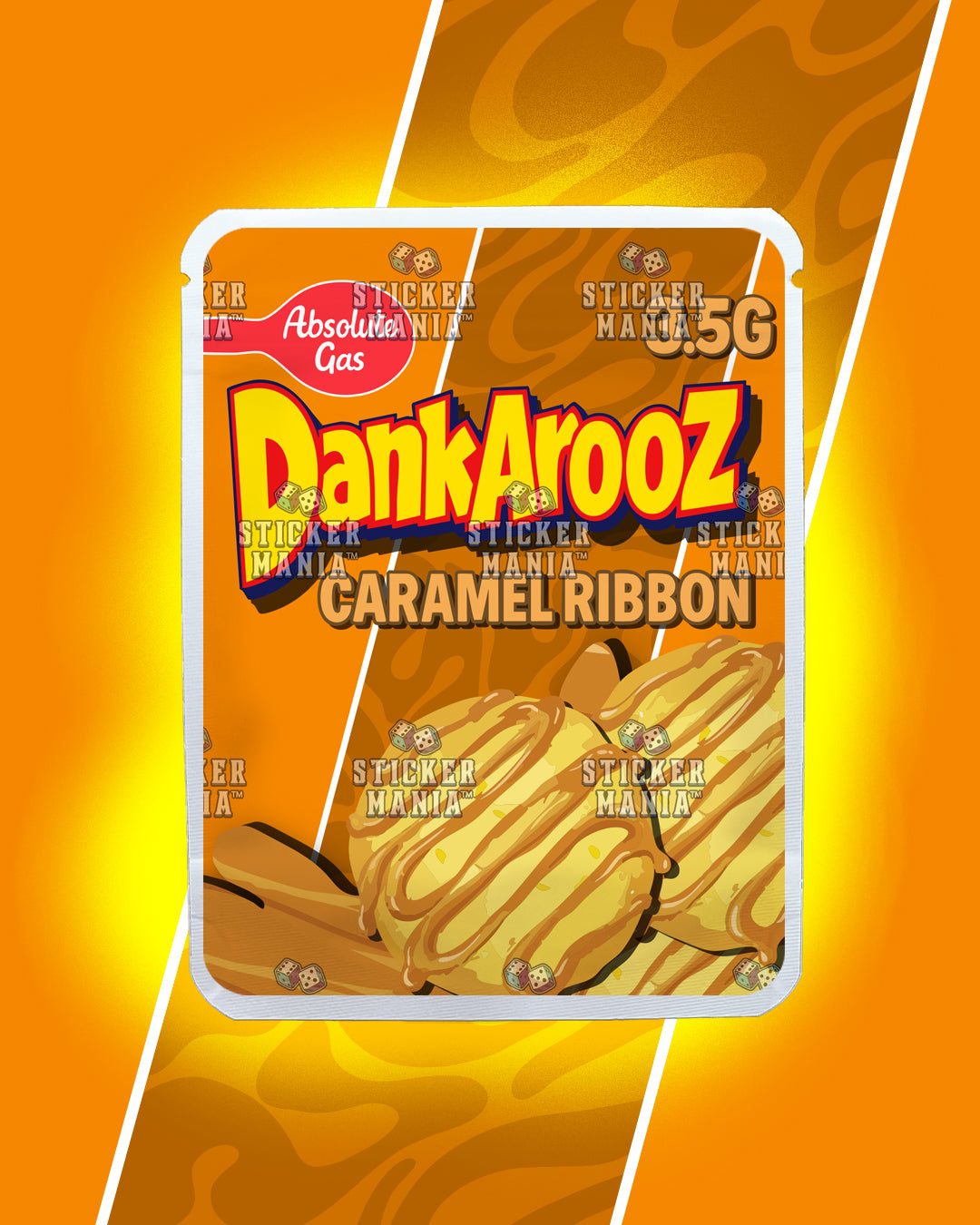 Dankarooz 2.0 Caramel Ribbon | Pre-Made Sticker Bag | 3.5g