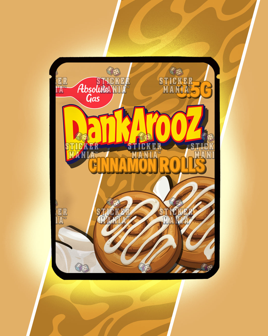 Dankarooz 2.0 Cinnamon Rolls | Pre-Made Sticker Bag | 3.5g