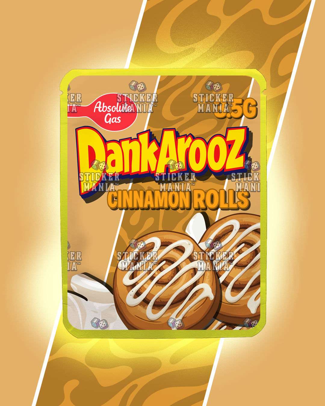 Dankarooz 2.0 Cinnamon Rolls | Pre-Made Sticker Bag | 3.5g