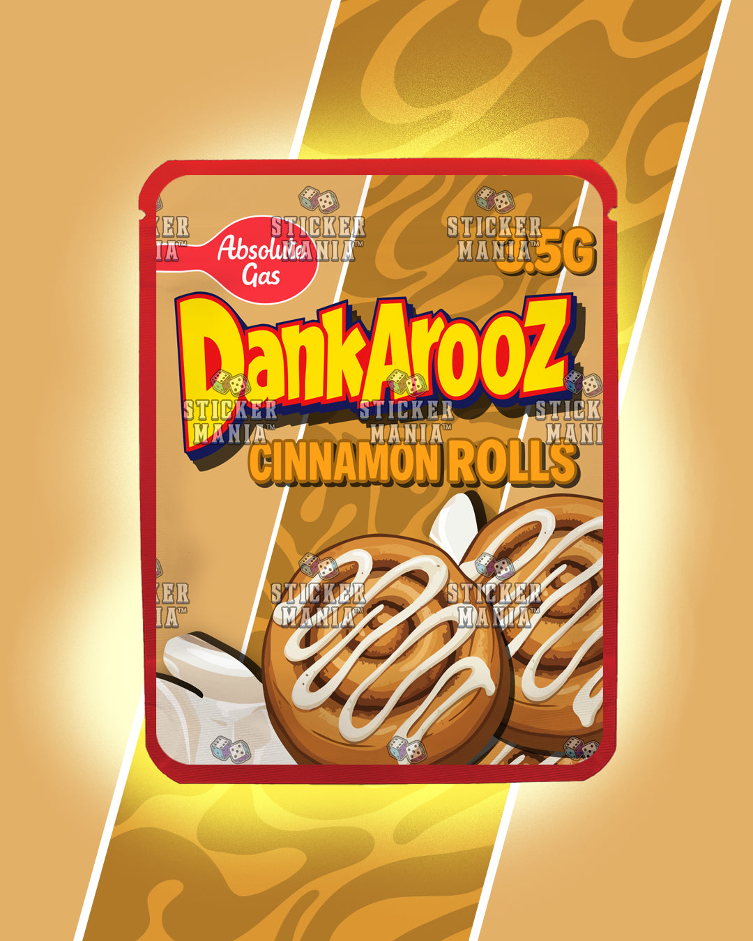 Dankarooz 2.0 Cinnamon Rolls | Pre-Made Sticker Bag | 3.5g