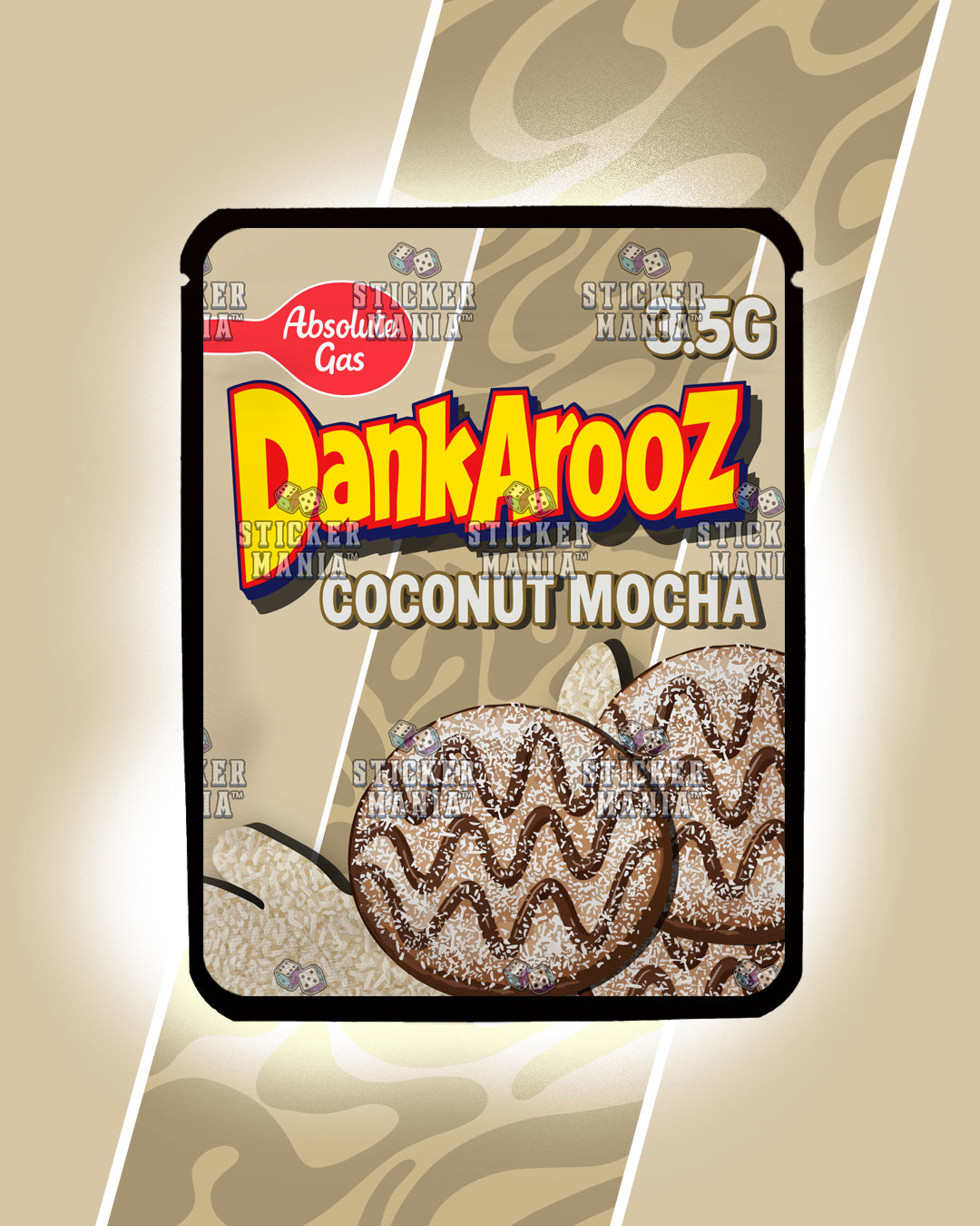 Dankarooz 2.0 Coconut Mocha | Pre-Made Sticker Bag | 3.5g