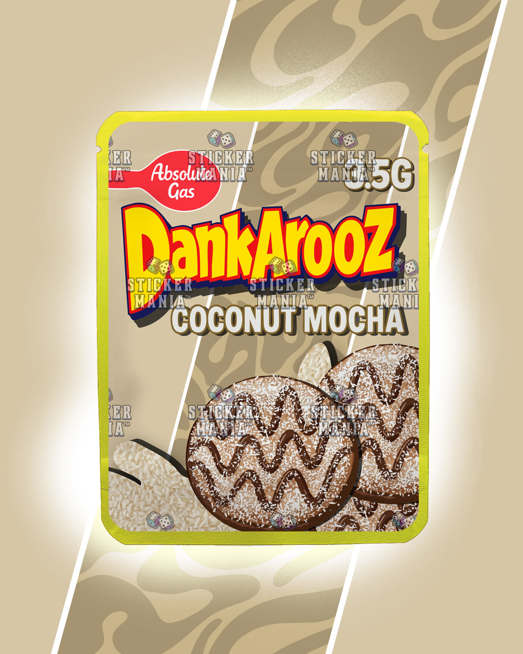 Dankarooz 2.0 Coconut Mocha | Pre-Made Sticker Bag | 3.5g