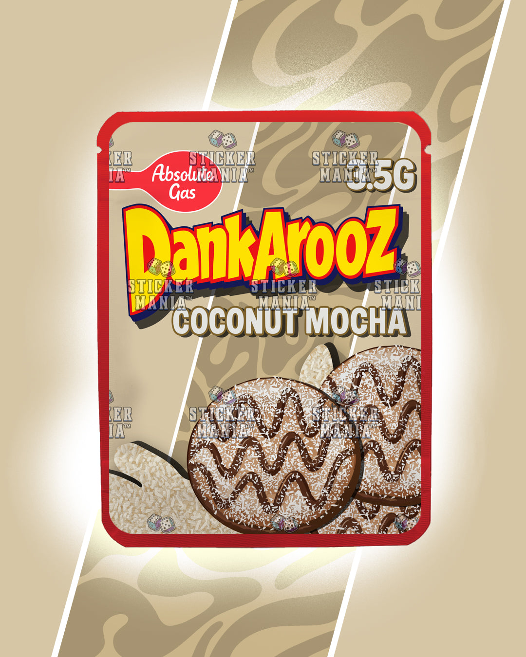 Dankarooz 2.0 Coconut Mocha | Pre-Made Sticker Bag | 3.5g